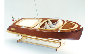 Mantua Models 1/20 Scale Mincio Motor Boat Model Kit