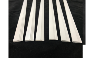White Skirting Board Pack of 6 for 12th Scale Dolls House