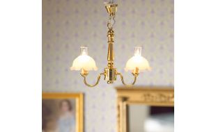 12V Double Hanging Light for 12th Scale Dolls House