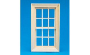 Working Wooden Sash Window 143 x 80mm for 12th Scale Dolls House