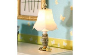12V White Frosted Lamp for 12th Scale Dolls House