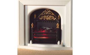 12V Lit Fire with Bulb for 12th Scale Dolls House