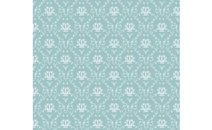 Bleu French Toile Wallpaper for 12th Scale Dolls House
