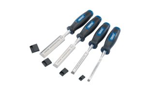 Draper Soft Grip Bevel Edge Wood Chisel Set (4 Piece)