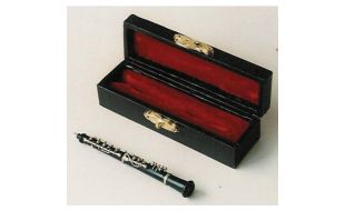 Oboe with Black Case for 12th Scale Dolls House