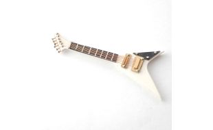 White Jackson Electric Guitar for 12th Scale Dolls House