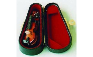 Violin in Black Case for 12th Scale Dolls House