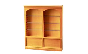 Pine Deluxe Double Shelves for 12th Scale Dolls House