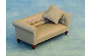 Modern Grey Sofa (2 Seater) for 12th Scale Dolls House