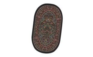 Red Small Oval Carpet for 12th Scale Dolls House