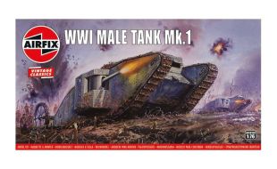 Airfix 1/76 Scale WWI "Male" Tank Model Kit