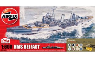 Airfix 1/600 Scale HMS Belfast Gift Set Model Kit