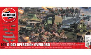 Airfix 1/76 Scale D-Day 75th Anniversary Operation Overlord Gift Set Model Kit