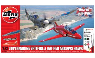 Airfix 1/72 Scale Best of British Spitfire and Hawk Model Kit