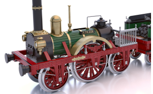 Occre 1/24 Scale Adler Steam Train Locomotive Model Kit