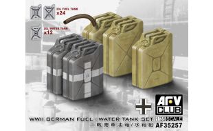 AFV Club 1/35 Scale German WWII Fuel and Water Cans Model Kit