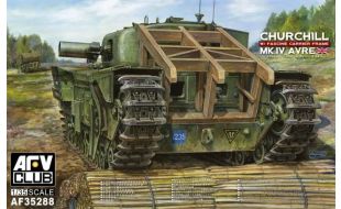 AFV Club Churchill MK.IV Avre with Fascine Carrier Frame 1:35 Scale Plastic Model Kit - Starter Paint Pack (7 x 17ml Pots)