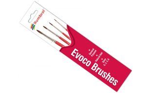 Humbrol Evoco Brush Pack Sizes 0,2,4,6