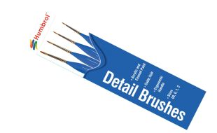 Humbrol Detail Brush Pack Sizes 00,0,1,2