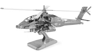 Metal Earth AH-64 Apache Helicopter 3D Metal Model Kit