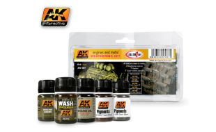 AK Interactive Engines and Metal Weathering Set