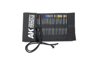 AK Interactive Weathering Pencils Full Range Case