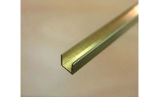 Albion Alloys Brass U Channel 305mm Length