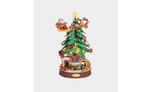 Rolife Christmas Melody Tree Music Box Wooden Model Kit