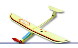 Aeronaut Wooden Twist Rubber Band Motor Glider Model