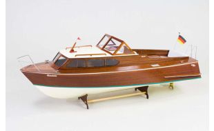 Aeronaut 1/8 Scale Queen Sports Speed Boat 1960s Model Boat Kit - Suitable for Radio Control