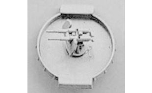 Aeronaut 1/200 Scale Anti Aircraft Flak Gun 37mm Twin Mount with Platform - Pack of 5