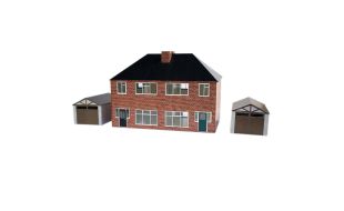 ATD Models 1930s Semi Detached House Card Kit OO Gauge