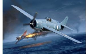 Academy 1/48 Scale US Navy F4F-4 Wildcat Battle of Midway Fighter Model Kit