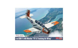 Academy 1/48 Scale USN T-34B Mentor VT-5 Training Air Wing Model Kit