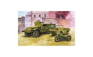 Academy 1/72 Scale M3 US Half-track Model Kit