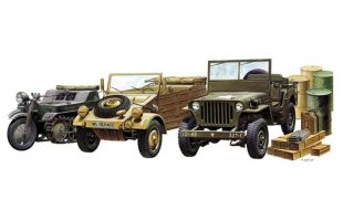 Academy 1/72 Scale WWII Ground Vehicle Set Model Kit