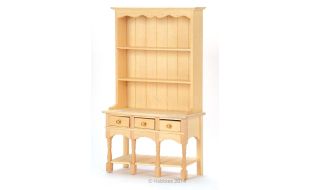 Bare Wood 3 Drawer Dresser for 12th Scale Dolls House