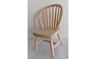 Bare Wood Chair for 12th Scale Dolls House