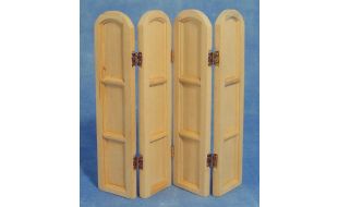 Bare Wood Screen 4-Panel for 12th Scale Dolls House