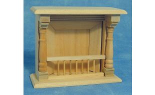 Bare Wood Fireplace for 12th Scale Dolls House