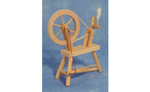 Bare Wood Spinning Wheel for 12th Scale Dolls House