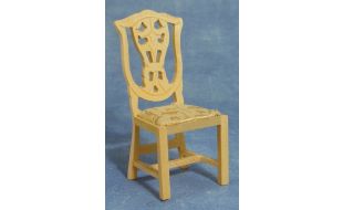 Bare Wood Dining Chair for 12th Scale Dolls House