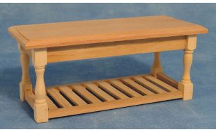 Bare Wood Kitchen Table for 12th Scale Dolls House
