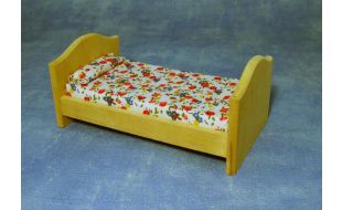 Bare Wood Childs Bed for 12th Scale Dolls House