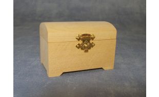 Bare Wood Hinged Chest for 12th Scale Dolls House