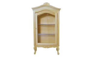 Bare Wood Display Cabinet for 12th Scale Dolls House