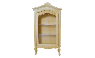 Bare Wood Display Cabinet for 12th Scale Dolls House