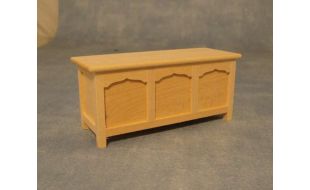 Bare Wood Blanket Chest for 12th Scale Dolls House