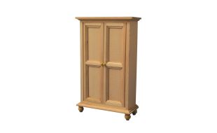 Barewood Wardrobe for 12th Scale Dolls House
