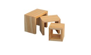 Barewood Modern Nest of Tables for 12th Scale Dolls House